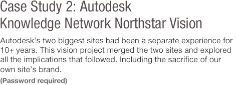 Autodesk Knowledge Network Northstar Vision