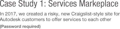 Case Study 1: Services Marketplace